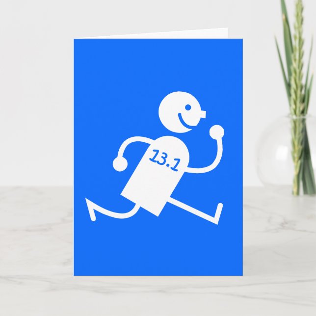 Funny half marathon card (Front)