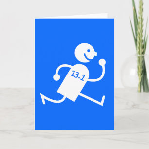 Funny half marathon card
