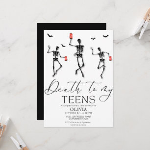 Funny Halloween 18th birthday  Invitation