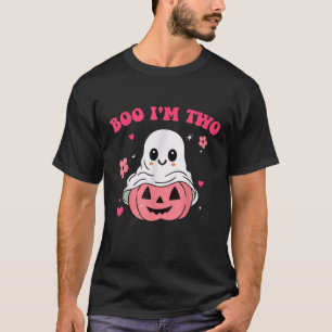 Funny Halloween 2nd Birthday Boo I m Two Ghost Two T-Shirt