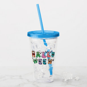 Funny Halloween Acrylic Tumbler