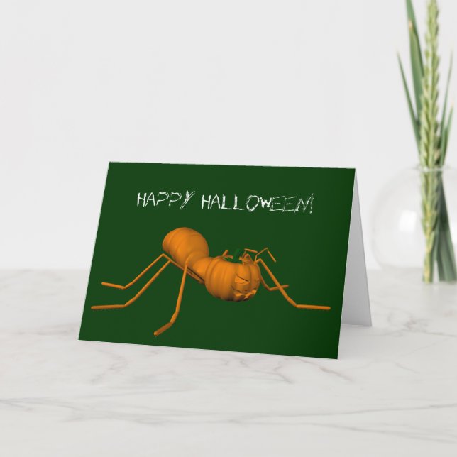 Funny Halloween Ant Card (Front)