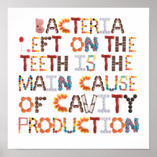 Funny Halloween Art for Dentist Poster