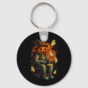 Funny Halloween Astronau Key Ring