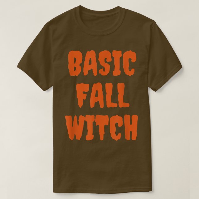 Funny Halloween Basic Fall Witch Halloween 3960396 T-Shirt (Design Front)