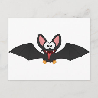 Funny Halloween Bat Postcard