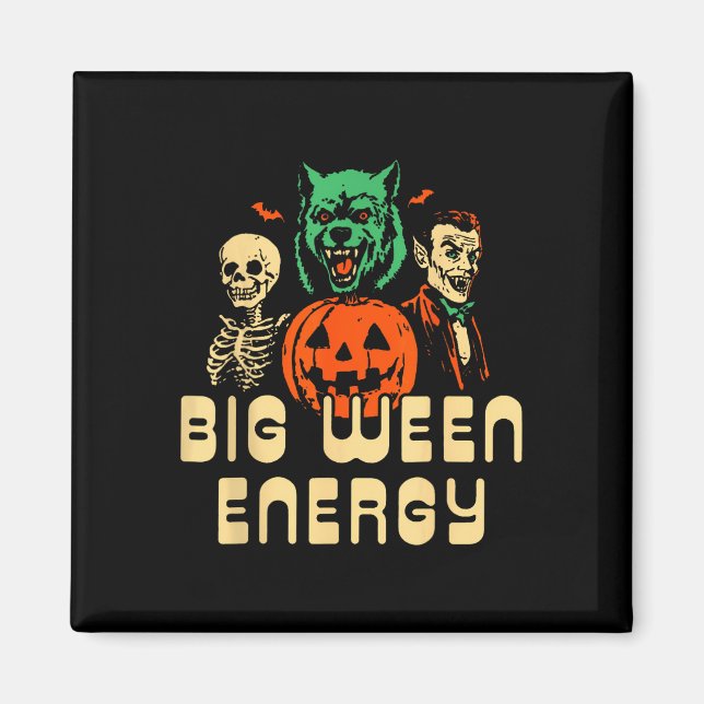 Funny Halloween Big Ween Energy Uni  Magnet (Front)