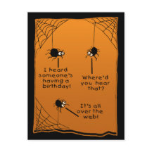 Funny Halloween Birthday Card