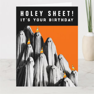 Funny Halloween Birthday Card