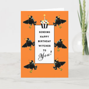 Funny Halloween Birthday Card