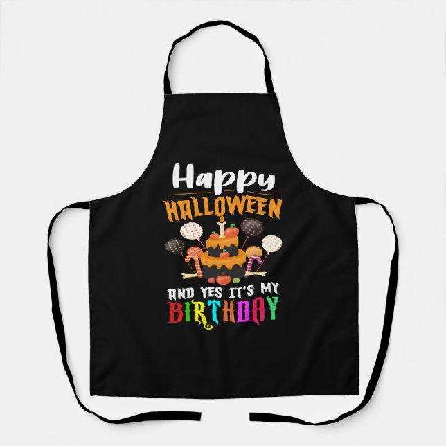Funny Halloween Birthday Costume,Halloween Apron (Front)