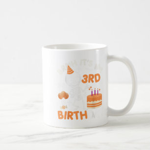 Funny Halloween Birthday Skeleton, Bruh Its My 3rd Coffee Mug