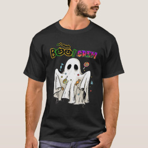 Funny halloween boo crew groovy ghost pumpkin patc T-Shirt