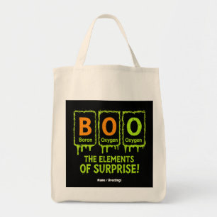 Funny Halloween Boo Elements Science Surprise Gift Tote Bag