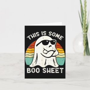 Funny Halloween Boo Ghost Costume This is Some Boo Card