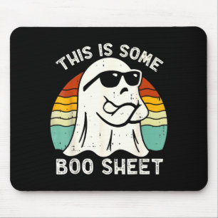 Funny Halloween Boo Ghost Costume This is Some Boo Mouse Mat