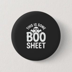 Funny Halloween Boo Sheet Ghost Design_1 6 Cm Round Badge