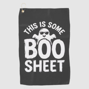 Funny Halloween Boo Sheet Ghost Design_1 Golf Towel