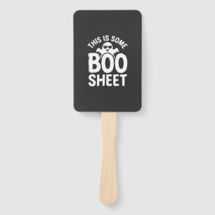 Funny Halloween Boo Sheet Ghost Design_1 Hand Fan