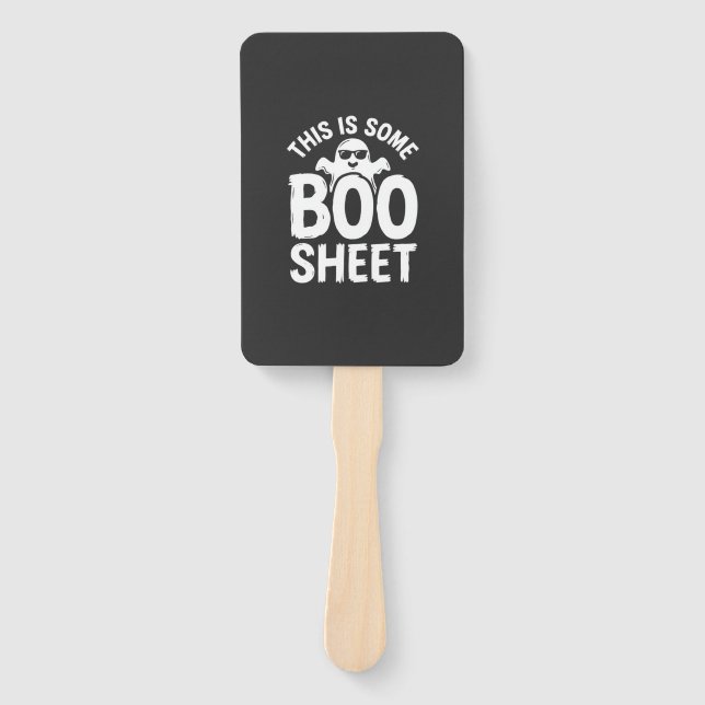 Funny Halloween Boo Sheet Ghost Design_1 Hand Fan (Front)