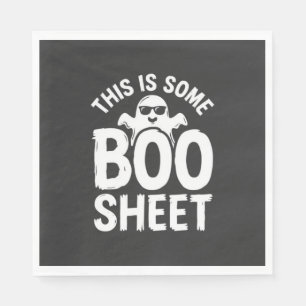 Funny Halloween Boo Sheet Ghost Design_1 Napkin