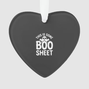 Funny Halloween Boo Sheet Ghost Design_1 Ornament