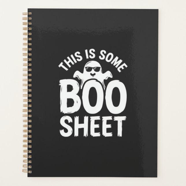 Funny Halloween Boo Sheet Ghost Design_1 Planner (Front)