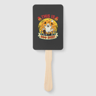 Funny Halloween Boo Sheet Ghost Graveyard Hand Fan