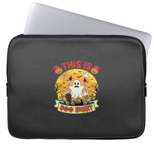 Funny Halloween Boo Sheet Ghost Graveyard Laptop Sleeve