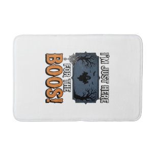 Funny Halloween Boos Vintage Ghost Shirt Design_1 Bath Mat