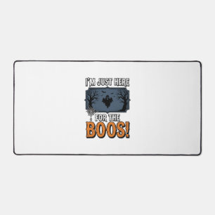 Funny Halloween Boos Vintage Ghost Shirt Design_1 Desk Mat