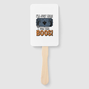 Funny Halloween Boos Vintage Ghost Shirt Design_1 Hand Fan