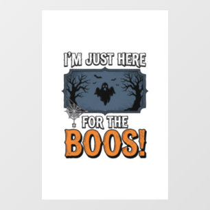 Funny Halloween Boos Vintage Ghost Shirt Design_1 Window Cling