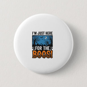 Funny Halloween Boos Vintage Ghost T-Shirt Design_ 6 Cm Round Badge