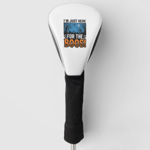 Funny Halloween Boos Vintage Ghost T-Shirt Design_ Golf Head Cover