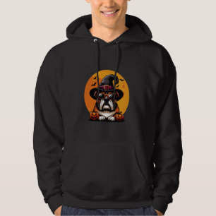 Funny Halloween Bulldog Dog Dad Dog Mum English Bu Hoodie