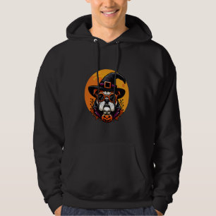 Funny Halloween Bulldog Dog Dad Dog Mum English Bu Hoodie