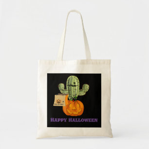 Funny Halloween Cactus Trick or Treat Tote Bag