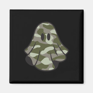 Funny Halloween Camouflage Camo Ghost Hello Huntin Magnet