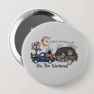 Funny Halloween Camping 10 Cm Round Badge