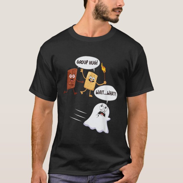Funny Halloween Camping Smores Smores Marshmallow  T-Shirt (Front)