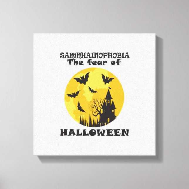 Funny Halloween Canvas Print (Front)