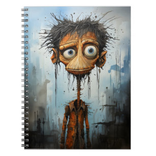 Funny Halloween Cartoon Creepy Monster Notebook