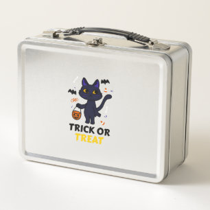 funny halloween cat costume halloween gift metal lunch box