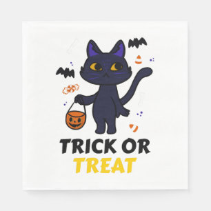 funny halloween cat costume halloween gift napkin