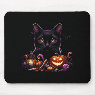Funny Halloween Cat Costume Pumpkin Cat Black Cat Mouse Mat