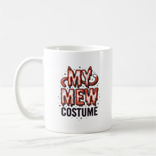 Funny Halloween Cat Mew Costume Vintage Design_1 Coffee Mug