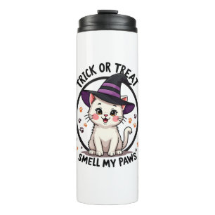 Funny Halloween Cat Shirt - Cute Trick or Treat Gi Thermal Tumbler