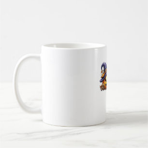 Funny Halloween Cat Sticker – Witch Hat, Pumpkin a Coffee Mug