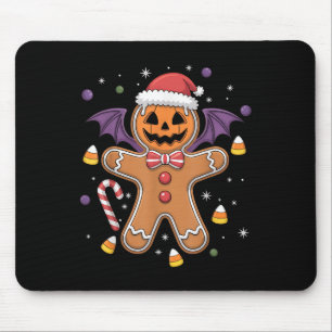 Funny Halloween Christmas Gingerbread Man Costume Mouse Mat